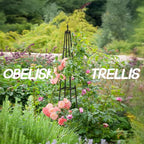 Obelisk Trellis for Climbing Plants Outdoor, 4.0 Ft Garden Trellis for Potted - Image 6