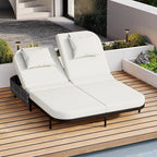 Merax Outdoor Daybed, Patio Rattan Daybed - Image 3