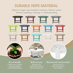 WestinTrends Malibu Low Outdoor HDPE Round Patio Coffee Table - Image 6
