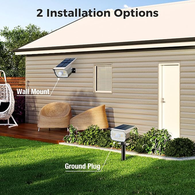 nipify 10 Pack Solar Spot Lights Outdoor Motion Sensor - Image 3