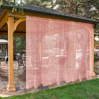 SpaceDresser Waterproof Outdoor Sheer Curtains by SpaceDresser