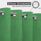 Easy-Going Linen Look Outdoor Curtains Waterproof Windproof Porch Curtains - Image 3