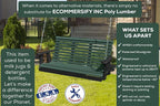 Poly Lumber Wood 4FT Porch Swing Amish Craftsmandship Made in USA HDPE - Image 3