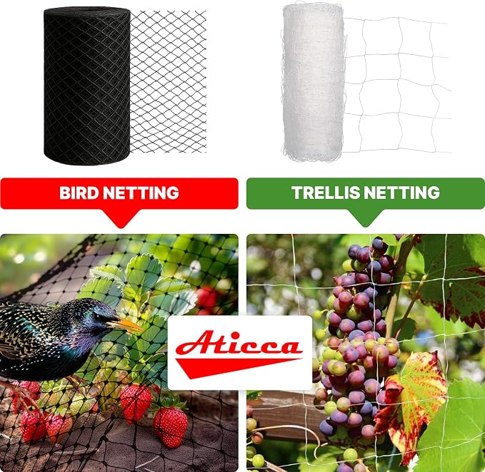 Heavy Duty Bird Netting for Garden Protection & Fruit Trees, 7.5x65 Ft - Image 5