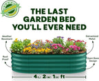 Plant & Plot Galvanized Raised Garden Beds Outdoor // 4×2×1 ft Planter Raised - Image 5