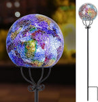 VCUTEKA Solar Outdoor Lights Garden Decor Mosaic Solar Garden Lights Waterproof by VCUTEKA