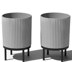 Veradek Demi Series Round Planter w/Stand by VeradekOutdoor