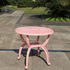 Cast Aluminum Outdoor Side Table, Small Patio Table, Outdoor Coffee Tables - Image 7