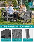 SERWALL Outdoor Expandable Dining Table 60" - Image 5