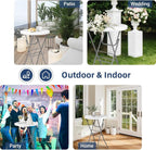 Cocktail Table 28in Folding Round High Top Indoor Outdoor - Image 9