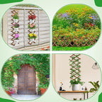 Pack of 2 Extra Thick Wooden Wall Trellis- Expandable Wall Planter Lattice - Image 7