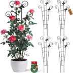 30'' Larger Plant Trellis Indoor, Expandable Metal Trellis by Xeeol