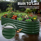 8x2x1.5 ft Galvanized Steel Raised Garden Bed, Raised Garden Bed Kit, - Image 5