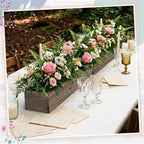 Dandat 1 Set Wood Boxes for Centerpieces 28 x 5 Inch Rectangle Wooden Planter - Image 6