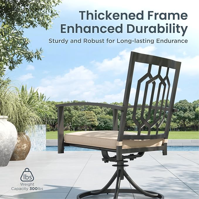 PHI VILLA 7 Pieces Outdoor Dining Set - Image 3