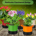 5 Gallon Fabric Grow Bags 5-Pack, 350G Heavy Duty Nonwoven Plant Pots - Image 6