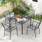AECOJOY39.4 Outdoor Patio Dining Table and Chairs Set - Image 7
