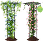 Garden Trellis for Climbing Plants Outdoor, 65 Inch Mushroom Top Trellis for by MYMULIKEHOME