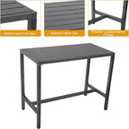 Outdoor Patio Bar Set, Bar Height Patio Dining Set, Weather-Resistant Bistro - Image 3