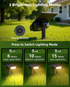 EZVALO Solar Spot Lights Outdoor IP67 Waterproof, Adjustable Solar Landscape - Image 4