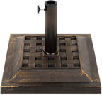 Best Choice Products 26lb Outdoor Patio Umbrella Stand Heavy-Duty Steel Square by BestChoiceProducts