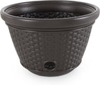 Suncast 6 Pack Decorative Wicker Garden Hose Holder Pot - Image 3