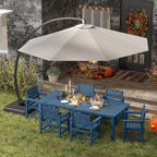 7-Piece Black Outdoor Dining Set - Image 7