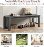 Stoog Outdoor Bench, 2-Person Outdoor Dining Bench, All-Weather HIPS Garden - Image 9
