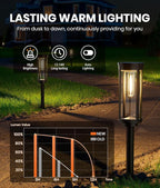 8 Pack Solar Pathway Lights Outdoor IP65 Waterproof Super Brightness Solar - Image 5
