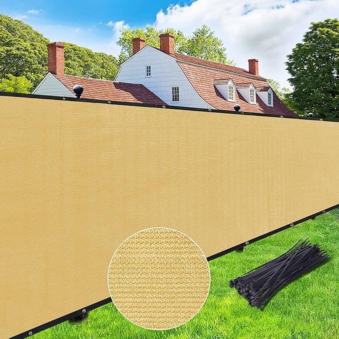 UPGRADE Privacy Screen 6' x 25' Fence Commercial Shade Cover by UPGRADE