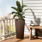 FONTOI 23.6" Tall Planter for Outdoor Plants Set of 2 Large Outdoor Plastic - Image 6
