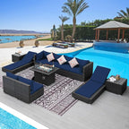 NICESOUL 11 Piece Outdoor Sectional by NICESOUL