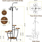 Plant Stand Indoor with Grow Light - Image 6
