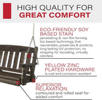 Amish Casual Heavy Duty 800 Lb Mission Treated Porch Swing - Image 3