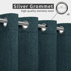 Easy-Going Linen Look Outdoor Curtains Waterproof Windproof Porch Curtains - Image 3