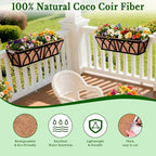 Halatool 4 Pack 36 Inch Trough Coco Fiber Replacement Window Box Liners - Image 4
