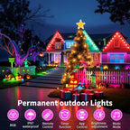Permanent Outdoor Lights, 100ft Smart Eave Lights - Image 5