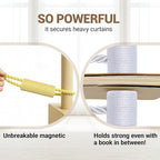 Hion Magnetic Curtain Tiebacks Golden 2pcs, Curtain Tiebacks Buckles Holdbacks - Image 5