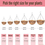LaLaGreen Hanging Planter for Outdoor Plants Black Hanging Baskets - Image 3