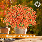 AGIRL 16 Bundles Artificial Fall Flowers Outdoor Indoor Decoration, No Fade - Image 3