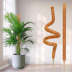2 Pack 60 Inch Moss Pole Monstera Plant Support, Coir Moss Poles - Image 4