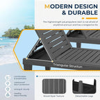 ROJIK Outdoor Chaise Lounge Chair Set of 4, - Image 5