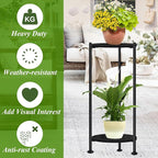 2-Pack Plant Stand Indoor Outdoor, Heavy Duty Indoor Plant Shelf, 2 Tier - Image 3