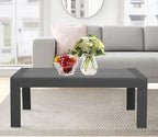 All-Weather Aluminum Outdoor Coffee Table, Modern Coffee Table - Image 6