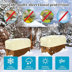 4 Pcs Rectangular Planter Box Cover Freeze Protection, Flower Box Covers Winter - Image 6