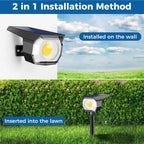 Peasur 1 Pack Solar Spot Lights Outdoor, Solar Spotlights Outdoor Waterproof - Image 4