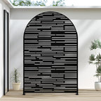 Casaphoria 72" H x 47" W Arched Metal Privacy Screen by Casaphoria