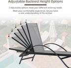 Shintenchi Patio Chaise Lounge Set of 2, Pool Chaise Lounge - Image 5