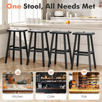 NUNU LAB HDPE Weatherproof Bar Stools Set of 2-29 Inch Bar Height Stools - Image 4