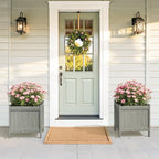 LUE BONA Outdoor Plant Pots, 13.7" x 12.5" x 14.5" HDPS Flower Pots - Image 2